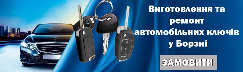 Виготовити автомобільні ключі в Борзні