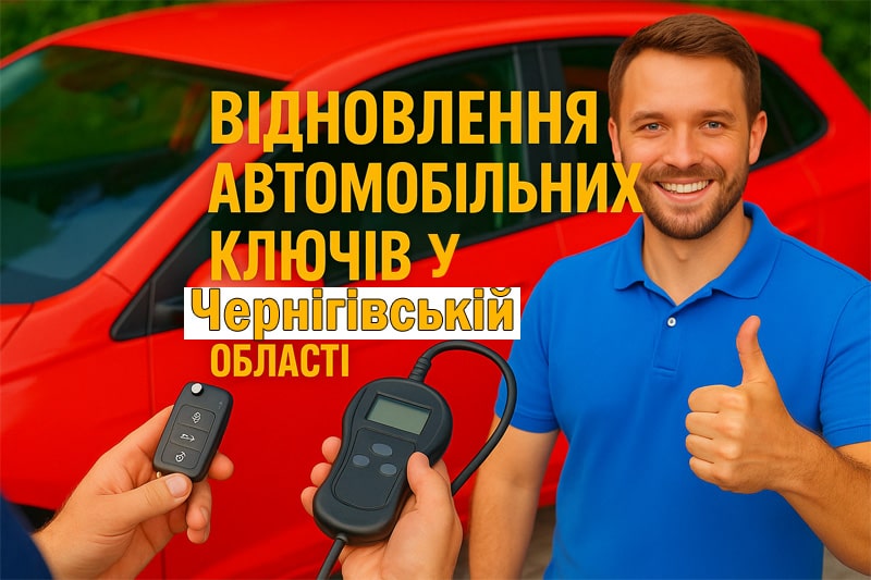 Відновлення автомобільних ключів у Чернігівській області
